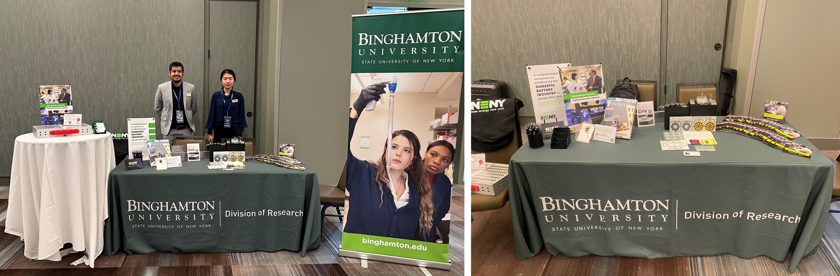 State of the University Campus Showcase display featuring the lab's work